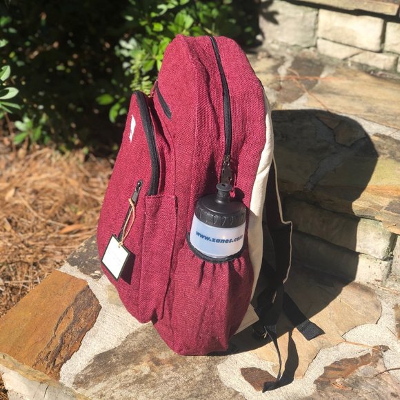 Handmade Himalayan Hemp Backpack - Picture 2 of 5